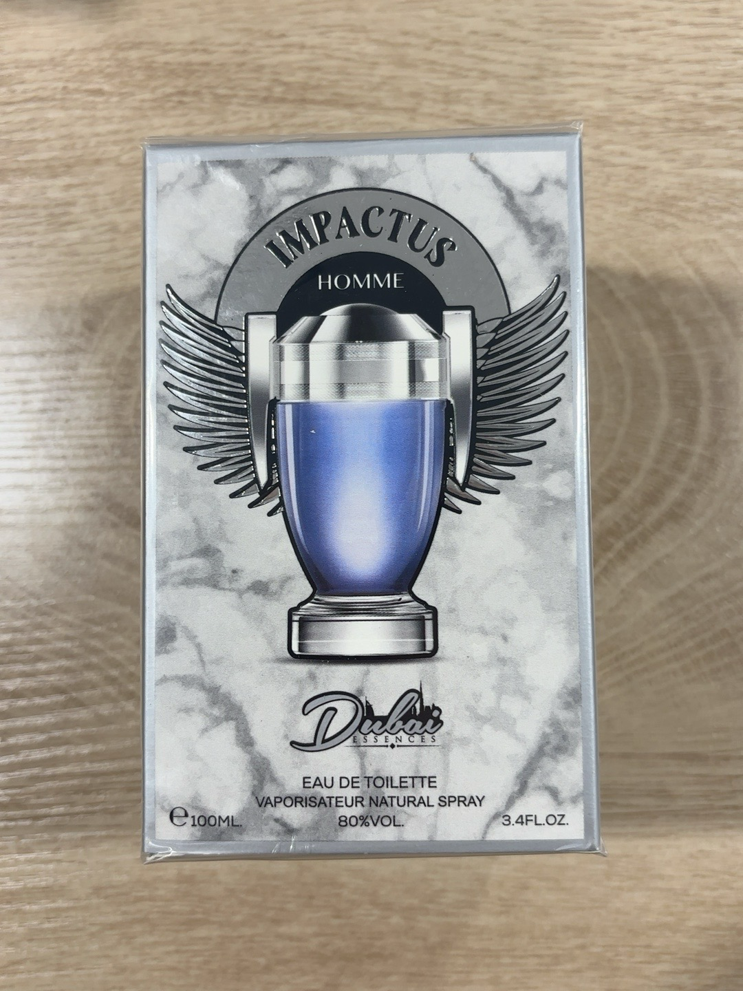 Impactus Homme Eau de Toilette for Men by Dubai Essences – 3.4 fl oz (100 ml)