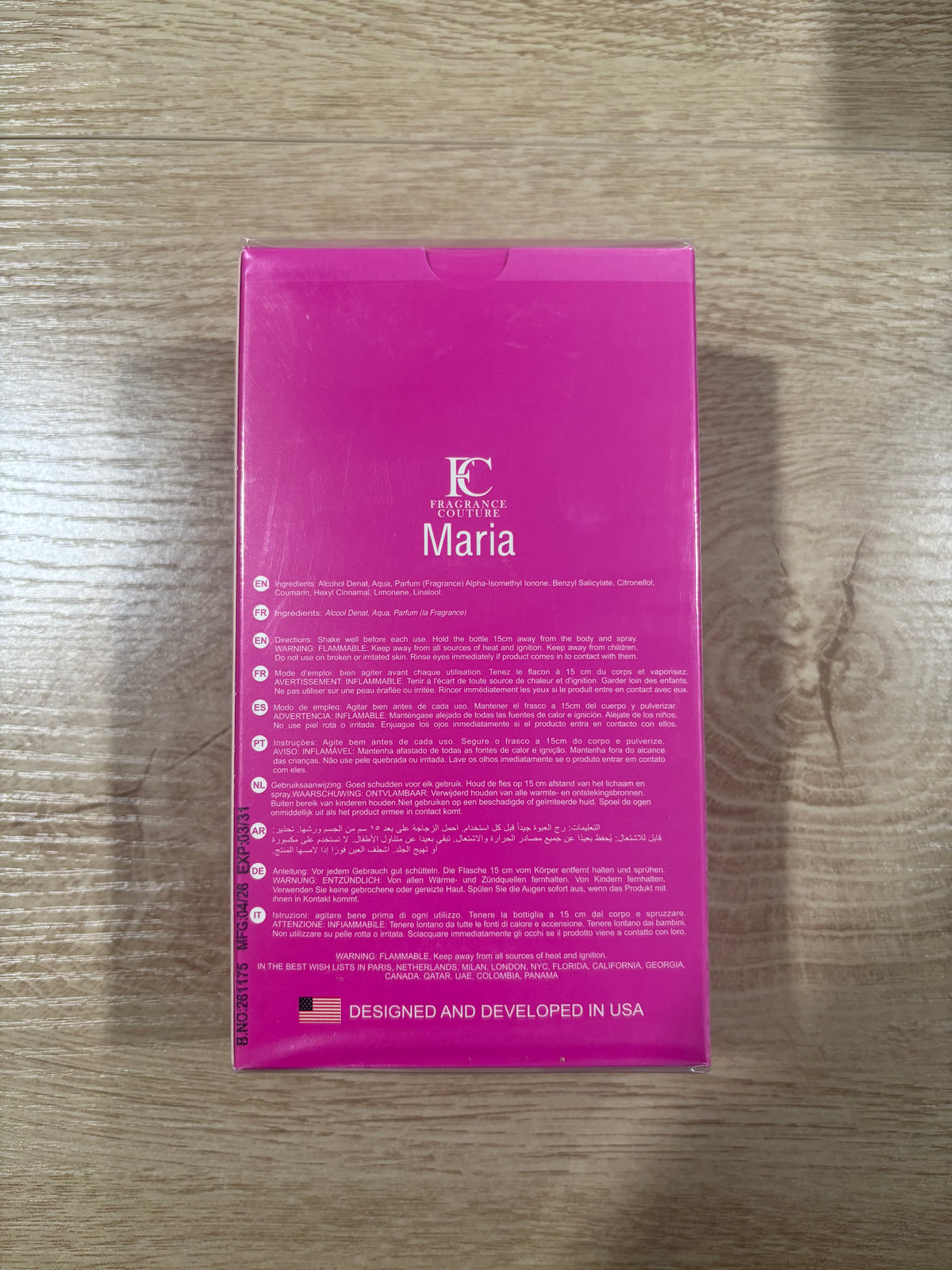 Maria Eau de Parfum for Women by Fragrance Couture – 3.4 fl oz (100 ml)